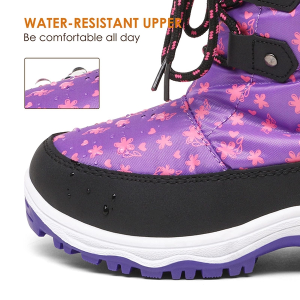 Kids Winter Snow Boots - PURPLE - 2